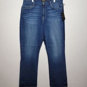 Women's JEN7‎ Slim Straight Blue Jeans SIZE 18 Misses  #878